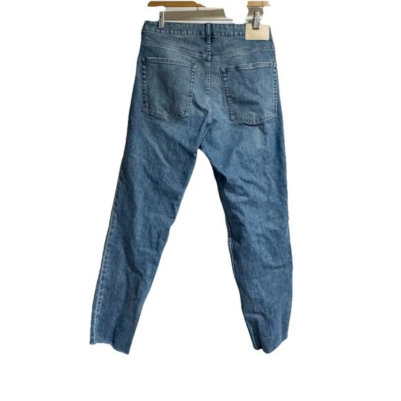 Everlane The CURVY Cheeky High Jean Straight Leg Womens Size 30 Raw Hem - Picture 3 of 6